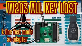 W203 Key Programming (All Lost) AC Adappter Fast Collection With CGDI MB