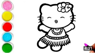 Hello Kitty  🐈 drawing, coloring & painting for kids and toddlers,55