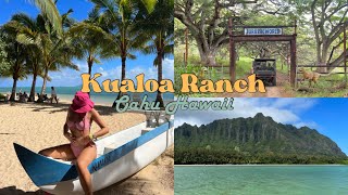 OAHU HAWAII VLOG 5 🌺🏝️ | Kualoa Ranch - UTV tour & secret island beach