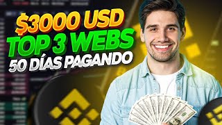 Como Ganar $3000 Dólares Al Mes (DEBES VERLO) TOP 3 mejores WEBS + Prueba de PAGO en VIVO 🤑💰