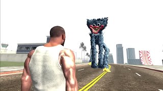 Franklin Fight Huggy Wuggy in Indian Bike Driving 3D