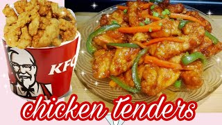 Chicken tenders|fingers ala KFC/Chicken tender in sweet garlic sauce