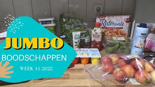 JUMBO BOODSCHAPPENSHOPLOG EN WEEKMENU WEEK 41 2022