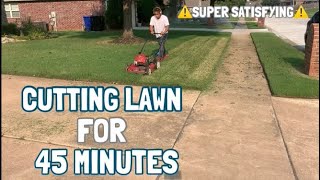 Mowing For 45 Min⏰ Lawn Care Vlog