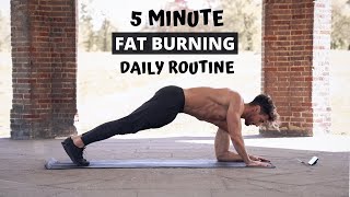 5 MINUTE FAT BURNING DAILY ROUTINE | No Equipment | Rowan Row