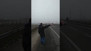 Hitchhiking from Skopje to Tetovo in Macedonia #shorts