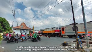 Kecegat KA Mataram Lokomotif CC206 13 72 CPN Sticker HUT RI ke-77 🇲🇨