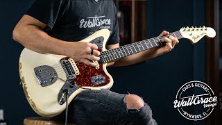 The HOLY GRAIL of Fender Jaguars - 1964 Fender Jaguar Custom Color Olympic White + Fender Hammertone