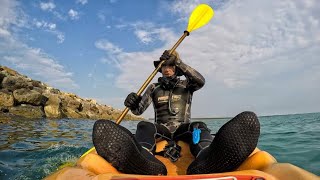 Playa Tesoro, Altamira. / Kayak & Pesca Submarina.