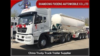 Tri axle 45cbm cement bulker tank semi trailer