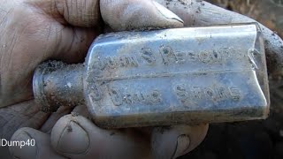 Antique Bottle Digging at the oldest dump NC Day 40