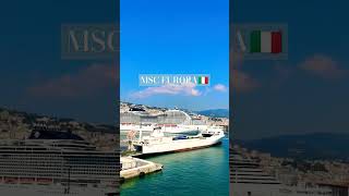 The Big Cruise MSC WORLD EUROPA DEPART @ ITALY🇮🇹 #msc2023 #cruiseship #europa #shorts