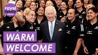 Radiant King Charles Greets New Zealand Women’s Rugby Team