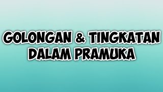 Golongan dan Tingkatan Pramuka #rancage