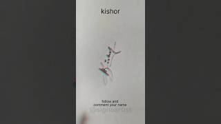 Kishor signature logo #signoartist #signatureartist