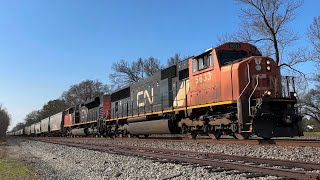 CN 5633 SD75I & SD70M-2 Lead Grain Train On The CN Fulton Sub