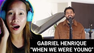 Gabriel Henrique "When we were young" Cover | Reaction