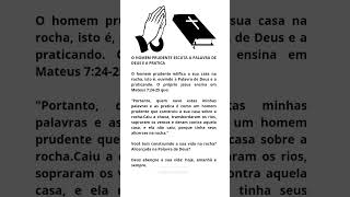 O HOMEM PRUDENTE ESCUTA A PALAVRA DE DEUS E A PRATICA | @bertochaves