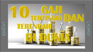 NEGARA DENGAN GAJI TERTINGGI DAN TERENDAH DI DUNIA | 10 Negara Gaji Tinggi dan Rendah Tahun 2024.