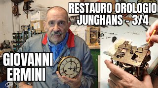 Giovanni Ermini: Restauro e Pulitura Orologio Junghans dei primi del XX Secolo - 3/4