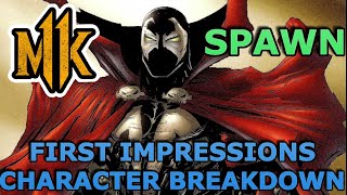 MK11 SPAWN FIRST IMPRESSION + CHARACTER BREAKDOWN - Mortal Kombat 11