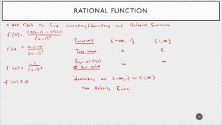 Curve Sketching - A Rational Function Example