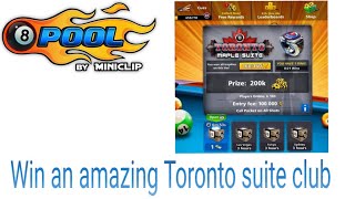 I win A amazing Toronto Maple Suite 8ball pool match By Gaming With Adi