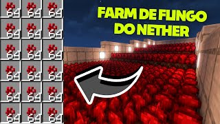 FARM de FUNGO do NETHER AUTÓMATICA NO MINECRAFT 1.19 (JAVA E BEDROCK)