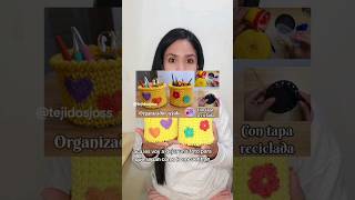 tutorial 👆 organizador tejido a crochet #tejer #crochet