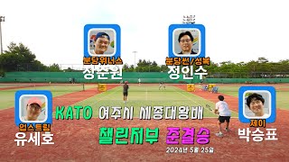 [전국 테니스대회] KATO 여주시 세종대왕배 준결승(신인부) I 2024년 5월