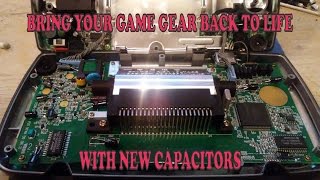 Sega Game Gear Capacitor Replacement.