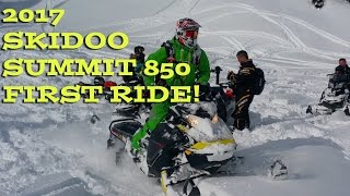 2017 Skidoo Summit 850 154 Gen4 First Ride Pines at CKMP!