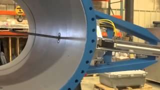 Testing a Smoke Stack Sampler with a multi-axis servo-controlled positioning system