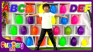 ABC Surprise Eggs  | Learning Video for Kids | Learn English Alphabet with Apu -@FunDayKid