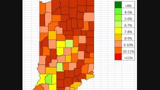 Indiana Unemployment By County October 2013