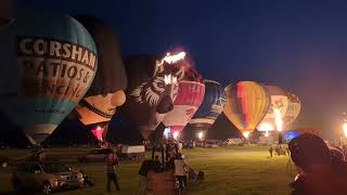 Hot Air Balloons Night Glow