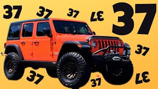 37 Tires on Jeep JL Sport factory gears