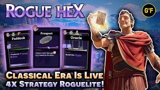 HUGE Classical Era Update!! 4X Deckbuilding Roguelite [ ROGUE HEX ] Gameplay