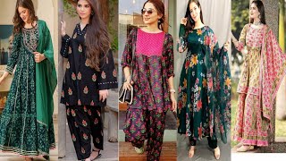 full same printed suits designing ideas|| beautiful  printed 2 piece dress designs ideas