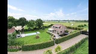 Prachtige dijkboerderij op royaal perceel met o.a. zwembad, Maasdijk 13 in Dreumel