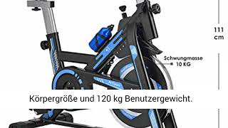 ArtSport Heimtrainer Fahrrad RapidPace mit 10 kg Schwungrad – Ergometer inkl. Riemenantrieb