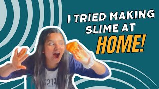 Making Slime At Home || મેં ઘરે સલાઇમ બનાવી || Karina Dhanani || Gujarati Vlogs || UK