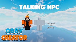 obby creator how to make dialogue