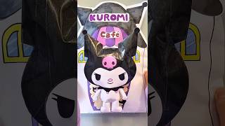 kuromi blind bag x cafe with cute food 💜 #sanrio #blindbag #squishy #papercraft #diy #asmr