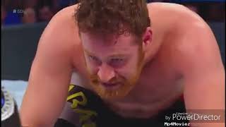 sami zayn vs aj styles match in smackdown_live,2 january,2018