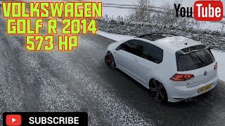 الحسناء Volkswagen GOLF R😍 في جولة تحت الثلوج ❄️  FORZA HORIZON 4