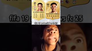 fifa 19 potential vs fc 25 rating memes #fut #eafc #fifa #meme #shorts