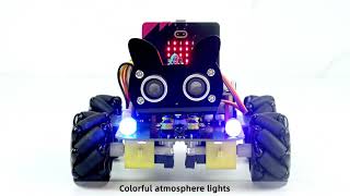 KS4031(4032)Keyestudio 4WD Mecanum Robot Car for Micro:bit Makecode