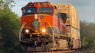 BNSF H1 Dash 9 Leader! Solo BNSF 1027 H1 C44-9W Leads Q-ALTROB