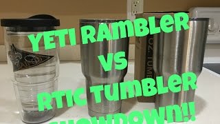 RTIC Tumbler vs YETI Rambler vs Tervis Tumbler Showdown!